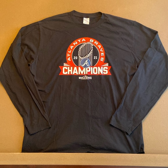 Atlanta Braves 2021 World Series Champs Long Sleeve - Picture 1 of 4